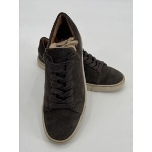 Frye Women's Size 8.5M Grigio Grey Lace Suede Fashion Low Sneakers 3471170-GIO